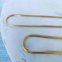 Load image into Gallery viewer, Herringbone Chain - Gold