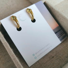 Load image into Gallery viewer, Snake Hoops - Silver