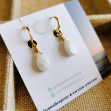 Load image into Gallery viewer, Moonstone Drop Earrings