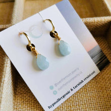 Load image into Gallery viewer, Aquamarine Drop Earrings