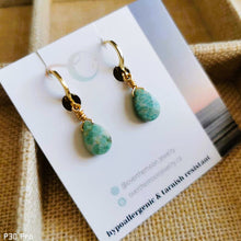 Load image into Gallery viewer, Amazonite Drop Earrings