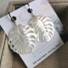 Load image into Gallery viewer, Monstera Leaf Earrings