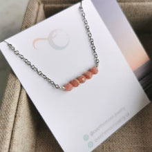 Load image into Gallery viewer, Rhodochrosite Bar Necklace