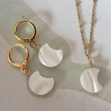 Load image into Gallery viewer, Mother of Pearl Moon Huggies