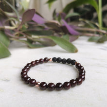 Load image into Gallery viewer, Garnet Essential Oil Diffuser Bracelet