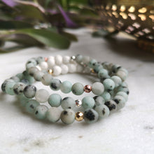 Load image into Gallery viewer, Kiwi Jasper Essential Oil Diffuser Bracelet