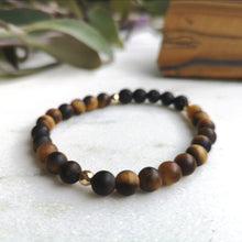 Load image into Gallery viewer, Tiger's Eye Essential Oil Diffuser Bracelet
