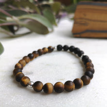 Load image into Gallery viewer, Tiger's Eye Essential Oil Diffuser Bracelet