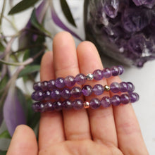 Load image into Gallery viewer, Amethyst Essential Oil Diffuser Bracelet