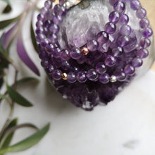 Load image into Gallery viewer, Amethyst Essential Oil Diffuser Bracelet
