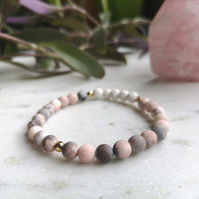 Load image into Gallery viewer, Zebra Jasper Essential Oil Diffuser Bracelet