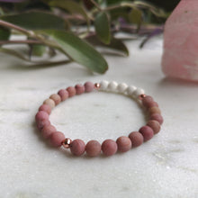 Load image into Gallery viewer, Rhodochrosite Essential Oil Diffuser Bracelet