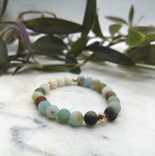 Load image into Gallery viewer, Amazonite Essential Oil Diffuser Bracelet