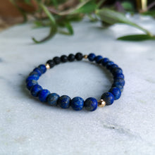 Load image into Gallery viewer, Lapis Lazuli Essential Oil Diffuser Bracelet