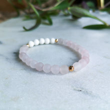 Load image into Gallery viewer, Rose Quartz Essential Oil Diffuser Bracelet