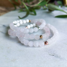 Load image into Gallery viewer, Rose Quartz Essential Oil Diffuser Bracelet