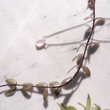 Load image into Gallery viewer, Rose Quartz Necklace - Silver