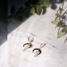 Load image into Gallery viewer, Crescent Moon Earrings - Silver