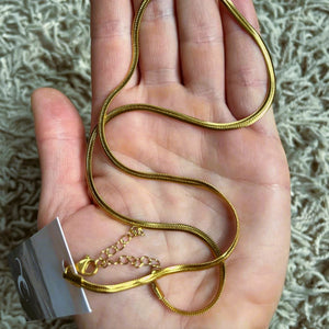 Herringbone Necklace - Gold