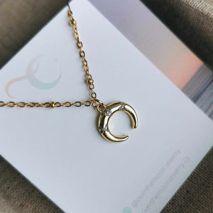 Crescent Necklace - Gold