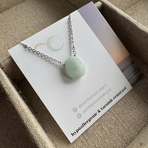 Aquamarine Necklace - Silver