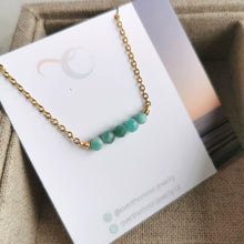 Load image into Gallery viewer, Amazonite Bar Necklace