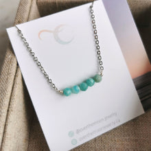 Load image into Gallery viewer, Amazonite Bar Necklace