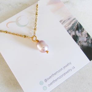 Pink Pearl Necklace