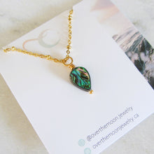 Load image into Gallery viewer, Abalone Leaf Necklace