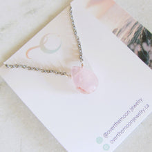 Load image into Gallery viewer, Rose Quartz Necklace - Silver