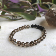 Load image into Gallery viewer, Smoky Quartz Essential Oil Diffuser Bracelet