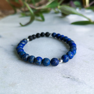 Lapis Lazuli Essential Oil Diffuser Bracelet
