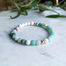Load image into Gallery viewer, Amazonite Essential Oil Diffuser Bracelet
